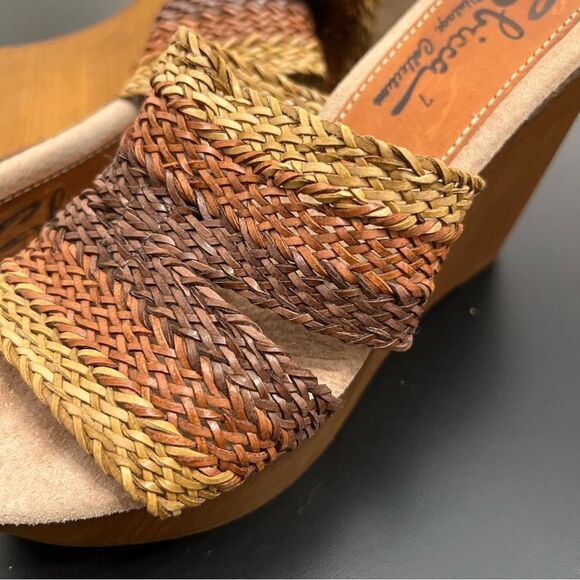 Sbicca Vintage Collection Woven Braided Platform Wedge Sandal 7 - Picture 3 of 11